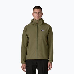 Geacă softshell pentru bărbați Patagonia R1 TechFace Hoody basin green