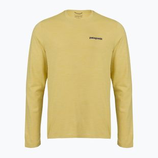 Longsleeve pentru bărbați Patagonia Cap Cool Daily Boardshort Logo LS limestone yellow - Light Limestone yellow x-dye