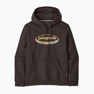 Bluză pentru bărbați Patagonia '95 Oval Logo Uprisal Hoody Den Brown: Heliotropic