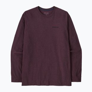 Longsleeve pentru bărbați Patagonia P-6 Logo Responsibili berry fig