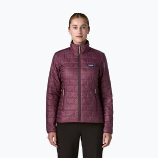 Geacă izolată pentru femei Patagonia Nano Puff berry fig