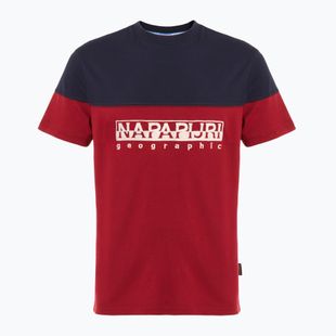 Tricou pentru bărbați Napapijri S-Saturnia tibetan red R1E
