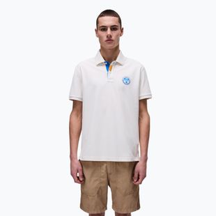 Tricou polo pentru bărbați Napapijri E-Clanis white whisper