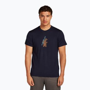Tricou pentru bărbați icebreaker Merino 150 Tech Lite Bear Tour midnight navy