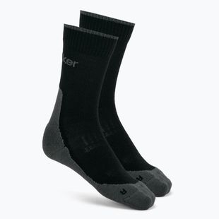 Șosete pentru bărbați icebreaker Merino Hike+ Light Crew 2 perechi black/obsidian