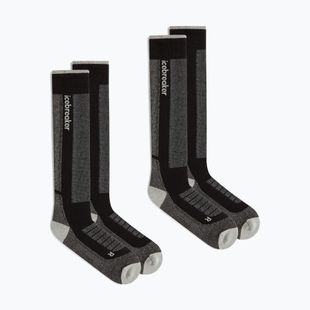 Șosete de schi pentru bărbați Icebreaker Merino Ski+ Medium OTC 2 Pack black/ether/graphite
