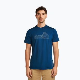 Tricou pentru bărbați icebreaker Merino 125 Cool-Lite Sphere Beta Tee atlantis