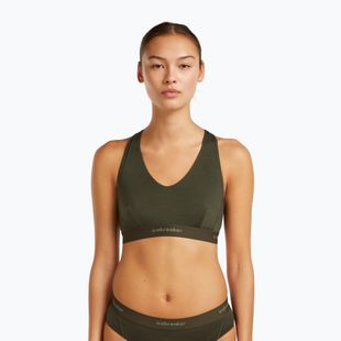 Sutien termoactiv icebreaker Merino 125 Cool-Lite Sprite Racerback dark loden