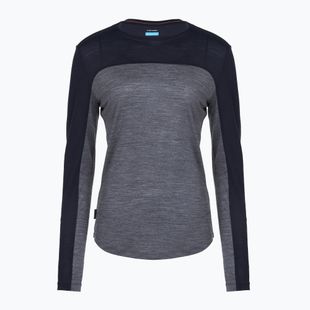 Longsleeve pentru femei icebreaker Merino 125 Cool-Lite Sphere Tee CB midnnavy hthr/midnnavy/cb