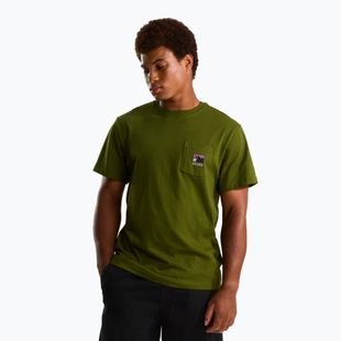 Tricou pentru bărbați The North Face Mountain Logo Relaxed woodland green