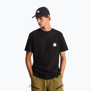 Tricou pentru bărbați The North Face Mountain Logo Relaxed tnf black