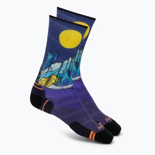 Șosete Smartwool Hike Mountain Lake Print Crew deep navy