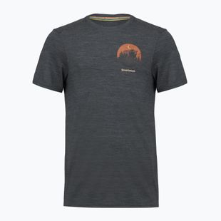 Tricou pentru bărbați Smartwool Lunar Bear Active SS Graphic Tee charcoal heather