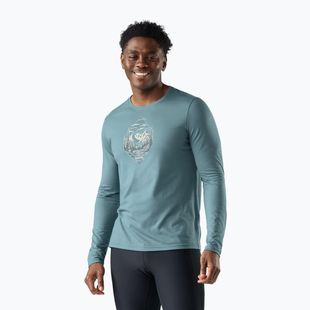 Longsleeve pentru bărbați Smartwool Wander Valley Active Long Sleeve Graphic Tee dusty tea