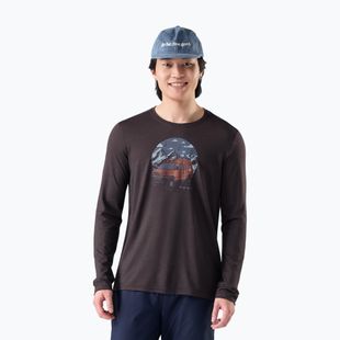 Longsleeve pentru bărbați Smartwool First Chair Pursuit Active LS mink heather