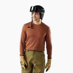 Bluză termoactivă pentru bărbați Smartwool Merino 250 Baselayer Crew Boxed burnt sienna