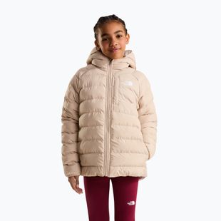 Geacă izolată pentru copii The North Face Reversible Perrito Hooded timeless taupe