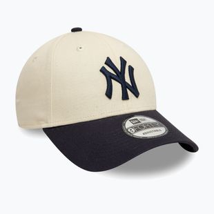 New Era Colourblock 9Forty New York Yankees șapcă de baseball bej deschis