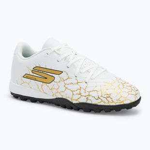 Încălțăminte de fotbal pentru copii SKECHERS Skx_1.5 Youth Jr TF white/gold