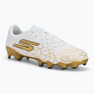 Încălțăminte de fotbal pentru bărbați SKECHERS Skx_ 1.5 Academy FG white/gold