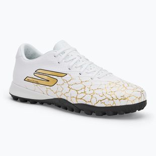 Încălțăminte de fotbal pentru bărbați SKECHERS Skx_1.5 Academy TF white/gold