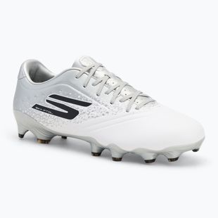 Încălțăminte de fotbal pentru bărbați SKECHERS Razor 1.5 Academy FG white/silver
