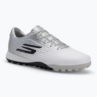 Încălțăminte de fotbal pentru bărbați SKECHERS Razor 1.5 Academy TF white/silver