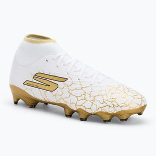 Încălțăminte de fotbal pentru bărbați SKECHERS Razor 1.5 Academy FG white/gold