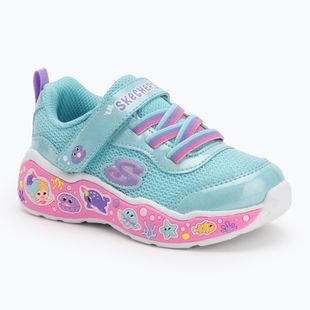 Încălțăminte pentru copii SKECHERS Play Scene Fun Squad turquoise