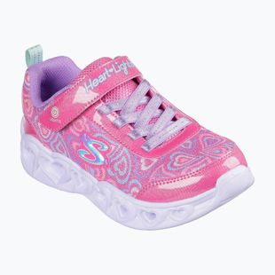 Încălțăminte pentru copii SKECHERS Heart Lights Boogie Love hot pink/multi