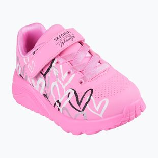 Încălțăminte pentru copii SKECHERS Uno Lite Love Levitate hot pink/multi