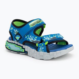 Sandale pentru copii  SKECHERS Mega Splash black/blue/lime