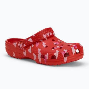 Papuci pentru copii Crocs Classic Valentines Day Clog Kids cherry red
