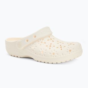 Papuci pentru copii  Crocs Classic Floral Cutout Clog Kids chalk