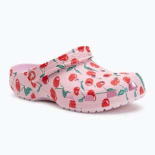 Papuci Crocs Classic Fresh Fruits Clog pink milk