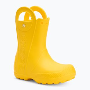 Cizme pentru copii Crocs Handle It Rain Boot Kids yellow