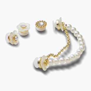 Insigne Crocs Jibbitz™ Gold and Floral 5 buc.