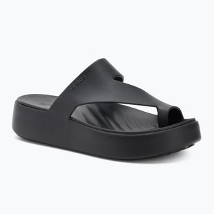 Papuci pentru femei Crocs Getaway Platform Toe Loop black