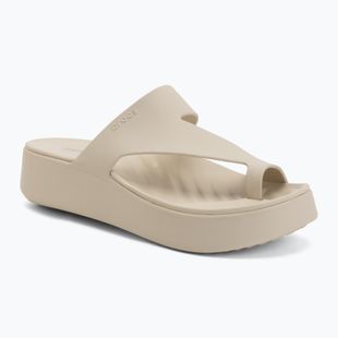 Șlapi pentru femei Crocs Getaway Platform Toe Loop sandstone