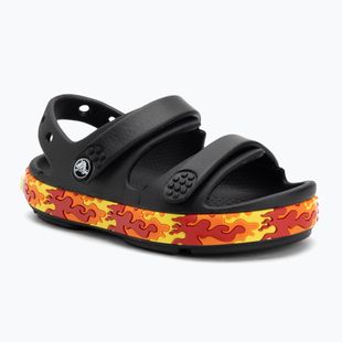Sandale pentru copii Crocs Crocband Cruiser Flames black