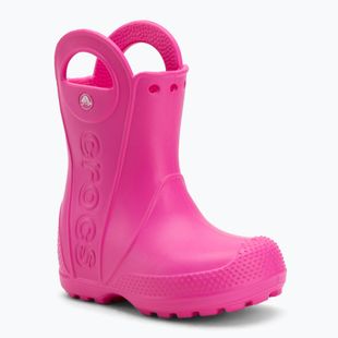 Papuci pentru copii Crocs Handle It Rain Boot Kids Toddler pink crush