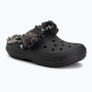 Șlapi Crocs Classic Fleece Lined black