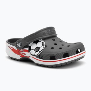 Papuci pentru copii Crocs Classic Soccer Band Clog Kids slate grey
