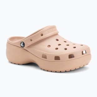 Papuci pentru femei Crocs Classic Platform Clog pink caramel