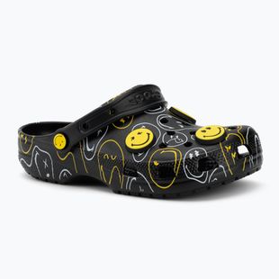 Șlapi Crocs Classic Smiley multicolor