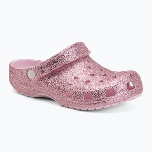 Șlapi pentru copii Crocs Classic Chunky Glitter pink milk