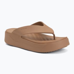 Șlapi pentru femei Crocs Gateway Platform milk chocolate