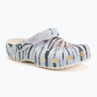Șlapi Crocs Classic Tie Dye chalk/multi