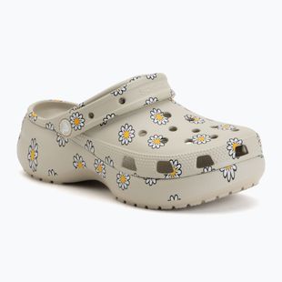 Șlapi pentru femei Crocs Classic Platform Floral meteor