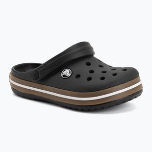 Șlapi pentru copii Crocs Crocband Gum black